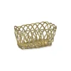 Clearance Bitossi Home Cestino Rettangolare Intrecciato Oro