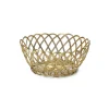 Sale Bitossi Home Cestino Tondo Intrecciato Oro