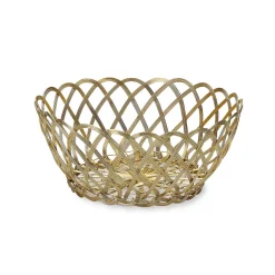 Outlet Bitossi Home Cestino Tondo Intrecciato Oro