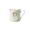 Outlet Bitossi Home Mug Lettera B H 9,3 O 8,6 Cm Decalcomania Oro