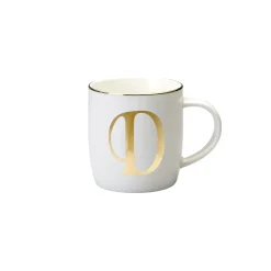 New Bitossi Home Mug Lettera D 8,6 O 9,2H Cm Decalcomania Oro