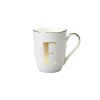 Online Bitossi Home Mug Lettera E 10,3 O 8,2 Cm Decalcomania Oro