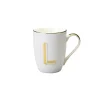 Hot Bitossi Home Mug Lettera L 10,3 O 8,2 Cm Decalcomania Oro