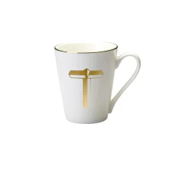 Discount Bitossi Home Mug Lettera T 8,7 O 10,3H Cm Decalcomania Oro