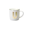 Discount Bitossi Home Mug Lettera U 8,6 O 9,2H Cm Decalcomania Oro