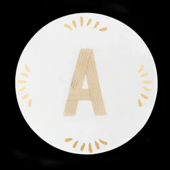 Clearance Bitossi Home Piattino Lettera A Decalcomania Oro