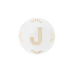 Discount Bitossi Home Piattino Lettera J Decalcomania Oro