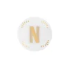 Outlet Bitossi Home Piattino Lettera N Decalcomania Oro