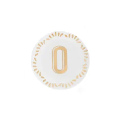 Clearance Bitossi Home Piattino Lettera O Decalcomania Oro