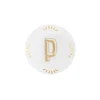 Clearance Bitossi Home Piattino Lettera P Decalcomania Oro