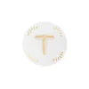 Sale Bitossi Home Piattino Lettera T Decalcomania Oro