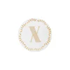 Outlet Bitossi Home Piattino Lettera X Decalcomania Oro