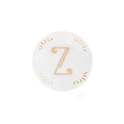 Sale Bitossi Home Piattino Lettera Z Decalcomania Oro