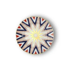Bitossi Home Piatto Dessert Folgore Decalcomania Oro