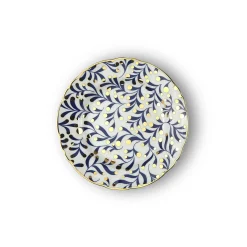 Hot Bitossi Home Piatto Dessert Marino Decalcomania Oro