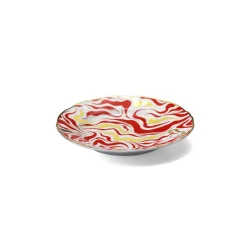 Bitossi Home Piatto Dessert Tempesta Decalcomania Oro