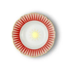 New Bitossi Home Piatto Fondo Baleno Decalcomania Oro