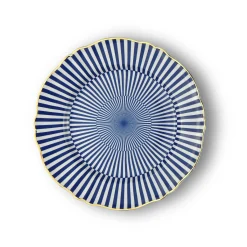 New Bitossi Home Piatto Piano Arcano Decalcomania Oro
