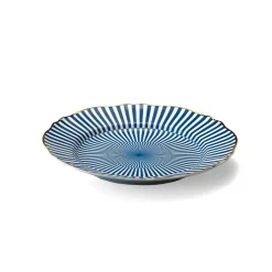 New Bitossi Home Piatto Piano Arcano Decalcomania Oro