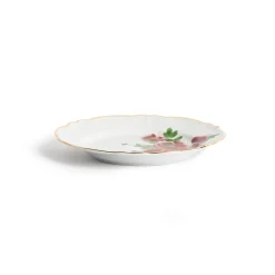 Bitossi Home Piatto Piano Fiore Francese Decalcomania