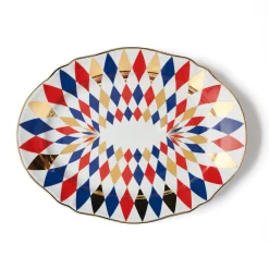 Clearance Bitossi Home Piatto Portata Ovale Quadri
