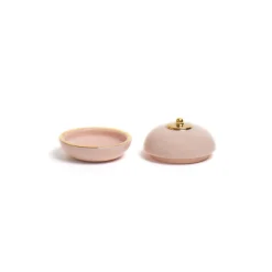 Outlet Bitossi Home Scatola Rosa/Oro Decalcomania