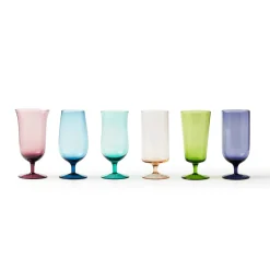 Hot Bitossi Home Set 6 Bicchieri Birra Forme Assortite Colori Assortiti