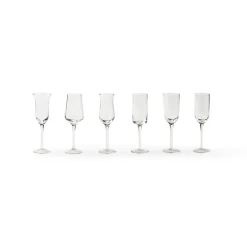 Discount Bitossi Home Set 6 Bicchieri Grappa Forme Assortite Trasparente