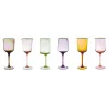 New Bitossi Home Set 6 Calici Forme Assortite Nuances Ambra/Rosa Bordo Oro