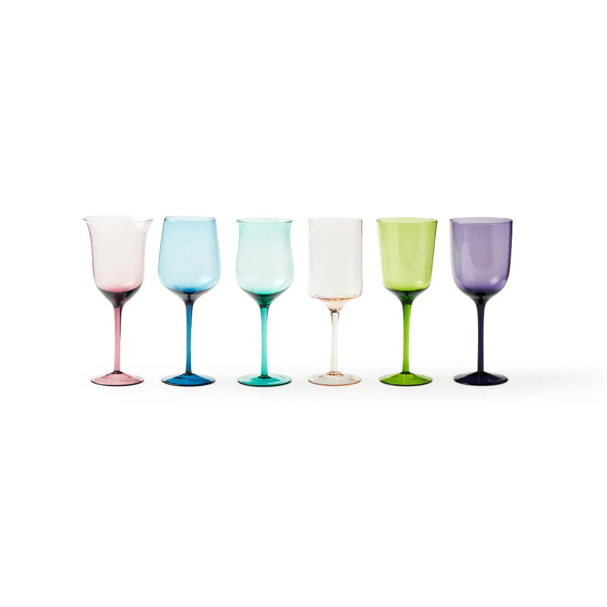 Online Bitossi Home Set 6 Calici Forme Assortite Colori Assortiti