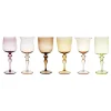 New Bitossi Home Set 6 Calici Stelo Lavorato Forme Assortite
