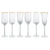 Discount Bitossi Home Set 6 Flute Forme Assortite Trasparente