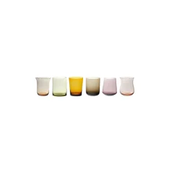 Online Bitossi Home Set 6 Liquorini Forme Assortite Nuances Ambra/Rosa