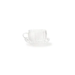 Sale Bitossi Home Set 2 Tazze The C/Piatto Trasparente