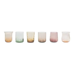 Bitossi Home Set 6 Tumbler - Texture Nuance Ambra/Rosa