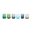 Hot Bitossi Home Set 6 Tumbler - Texture Nuances Blu/Verde