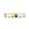 Online Bitossi Home Set 6 Tumbler Forme Assortite Nuances Ambra/Rosa Bordo Oro