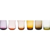 Online Bitossi Home Set 6 Tumbler Forme Assortite Nuances Ambra/Rosa